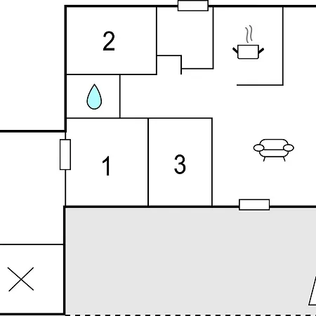 בית נופש Stunning In Romo With Kitchen *